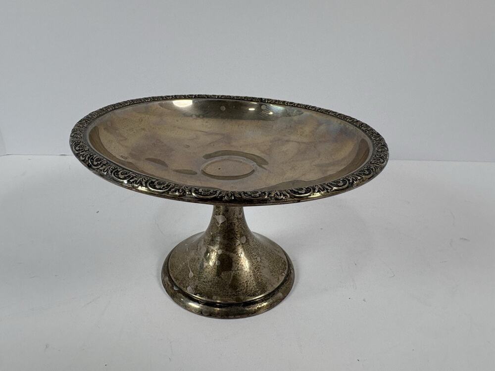 International Sterling Prelude T177-1 Pedestal Compote Candy Dish 169.2g 7in